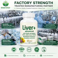 Elixir Vert 20-en-1 pour Améliorer la Densité Osseuse et Soutenir le Système Immunitaire, Capsules Végétales, 240 unités |   Complément alimentaire à base de chardon-Marie, TUDCA, NAC, NAD+