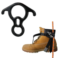 40KN Grande Figure 8 Anneaux Descendeur de Corde Pour Dispositif d'assurage Escalade Rappel Sauvetage Danse Aérienne Canyoning Gear Equipment