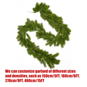 Guirnalda <span class=keywords><strong>de</strong></span> pino oruga artificial <span class=keywords><strong>de</strong></span> longitud personalizada lista para enviar <span class=keywords><strong>vid</strong></span> <span class=keywords><strong>de</strong></span> Navidad superventas - Product Image 4