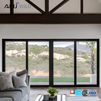 Puertas Corredizas Personalizadas de Aluminio, Puerta Panorámica de 8 Pies, Puertas Corredizas de Vidrio