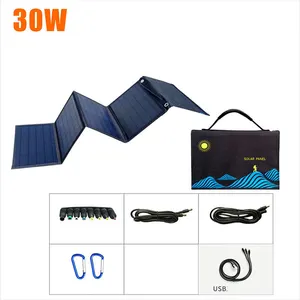 सौर पैनल चार्जर मोबाइल फोन सौर फोल्डिंग बैग 12 वी 30w सौर फोल्डिंग