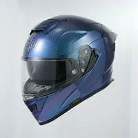 Casque de moto de course pour homme 936 avec double visière, coque tout-terrain pour toutes les saisons, universel pour toutes les conditions