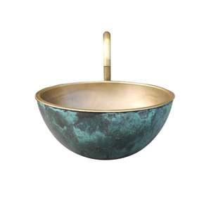 יוקרה אישית בעבודת יד בעבודת יד מרוח מט נחושת עגול לשטוף משטח משטח משטח קל לניקוי אמבטיה - Product Image 4