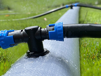 Tuyau d'eau principal pré-perforé tissé en PE tuyau d'irrigation goutte à goutte tuyau d'eau agricole anti-fuite durable résistant aux UV