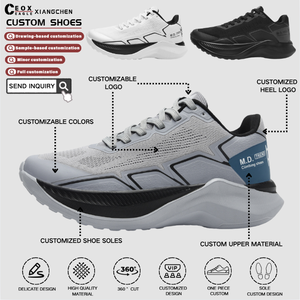 Chaussures de sport personnalisées, chaussures de sport à semelle épaisse, légères, respirantes, chaussures de course pour hommes, baskets personnalisables - Product Image 2