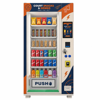 Mesin Penjual Otomatis Olahraga 36 Pilihan Layar Sentuh 10,1 Inci Mesin Penjual Otomatis Protein Bar Soda Berpendingin OEM