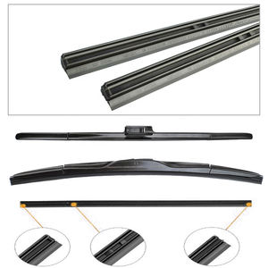 Venta al por mayor Escobillas limpiaparabrisas Recarga de silicona Tiras de goma Recarga de cuchillas Limpiaparabrisas plano suave híbrido - Product Image 6