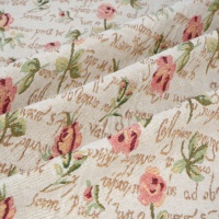 Tissu jacquard floral moderne teint en fil, polyester/coton, textiles de maison, ameublement, canapés, robes, oreillers, rideaux
