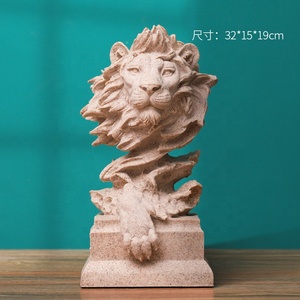 Figurina figurina di animali in resina di arte popolare - Product Image 2