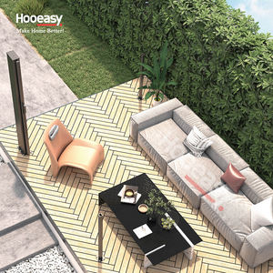 Hooesay, fabricado en fábrica, estilo europeo, pantalla plegable de viento negro, terraza, puerta corredera, toldo lateral retráctil Doble - Product Image 3