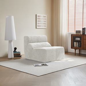 <b>Oversized</b> Modular Boneless Couch Durable Sofa Chair Modern Upholstery Square <b>Cushion</b> Back Armless Easy Assembly Villa Living - Product Image 3