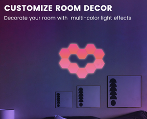 <span class=keywords><strong>Cololight</strong></span> Hexagon LED-Wandleuchte für Raumdekoration Sprachgesteuertes Nachtlicht - Product Image 6