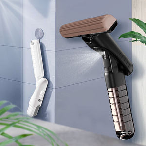 2025アップグレード強力スクイーズポータブルモップ2つのクイックドライスポンジヘッドとABSハンドル付きキッチンバスルームクリーニング用 - Product Image 1