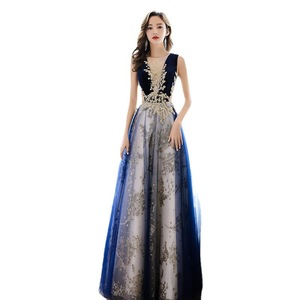 Evening Gown A-Line Chiffon Empire Waist Scoop Neck Long Dress For Banquets Hostess Annual Meetings - Product Image 5
