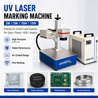 Machine de marquage laser UV DIANZHU 3W/5W/10W/15W, graveur laser de bureau à refroidissement par eau pour verre, plastique, PCB, bijoux