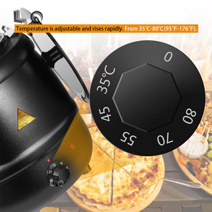 10L Phục Vụ Nhà Hàng Màu Đen Sắt Súp Ấm Hơn Cho Tự Chọn Với Thực Phẩm Thép Không Gỉ Sưởi Ấm Hầm Ấm Đun Nước - Product Image 4