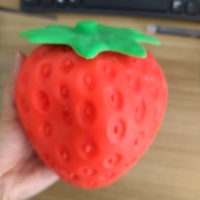 Squishy géant réaliste en forme de fraise et de fromage, anti-stress et anti-anxiété, à remontée lente, idéal pour les cadeaux de fête