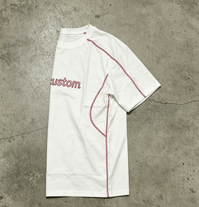 Custom Men's Short Sleeve O-Neck Cotton T-Shirt Embroidered Letter Design Casual Style Regular Fit <b>Tops</b> - Product Image 4