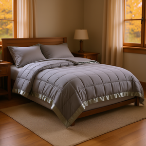 Edredón Alternativo de Algodón Tamaño Queen, Ligero, Acolchado, Color Sólido, para Uso Doméstico, Otoño Invierno - Product Image 2