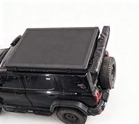 Tente de toit rigide 4x4 pour camping, ouverture verticale, largeur 145 cm, légère
