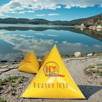 Bouée Cubique Gonflable en PVC pour Événements Aquatiques, Marqueur Flottant Carré, Jouet d'Extérieur, Tailles 1/1.5/2m, Charge Maximale 100kg - Vente en Gros Usine