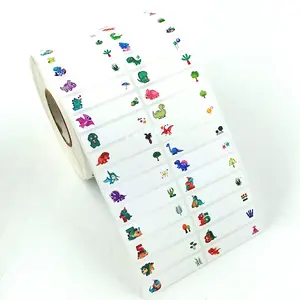 사용자 정의 롤 키스 컷 플래너 스티커 다채로운 동물 PVC 비닐 스티커 라벨 자체 접착 어린이 이름 스티커