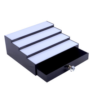 Exhibición de luz de botella caliente personalizada de fábrica, estante de exhibición de <span class=keywords><strong>cuatro</strong></span> <span class=keywords><strong>pasos</strong></span> con cajón, estante de exhibición de <span class=keywords><strong>vino</strong></span> personalizado, barra de hogar con Control remoto - Product Image 5