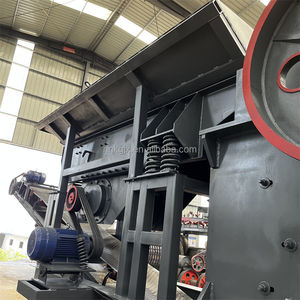 Новая мобильная щековая дробилка большой емкости PE400X600 для дробления камня щековая дробилка с конвейером и питателем - Product Image 3