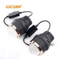GCAR M630-3S Tricolor 3 Inch LED Fog Lamp 3000K 4300K 6000K Waterproof Car LED Driving Light 12V 65W Fog Lights