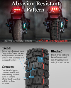 10 inch Scooter Lốp 10x2.5 off-road lốp chân không thay thế cho Max G30 gotrax G5/G6 hiboy max3 Scooter chống trượt dày lốp - Product Image 5