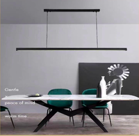 Support magnétique de montage au plafond haut, lampes suspendues de table de salle à manger, éclairage linéaire en aluminium moderne