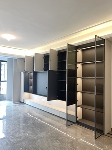 Balom Customized Floating Wooden <strong>TV</strong> Console Light Luxury Wall-Mounted Storage Cabinet for Living Room <strong>Decoration</strong> - Product Image 6