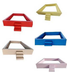Fosse à balles en mousse souple pour tout-petits <span class=keywords><strong>et</strong></span> enfants d'âge préscolaire, couleurs blanc, noir, gris, <span class=keywords><strong>rose</strong></span> nude, neutre, bleu pastel, coloré, tailles 4, 6, 8, 9 <span class=keywords><strong>et</strong></span> 10 pieds - Product Image 4