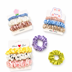 <span class=keywords><strong>Prix</strong></span> de gros, MOQ 5, Chouchous pour cheveux 100% Soie de Mûrier, Couleur Unie, 16/19/22/30mm, 1/2/4/6/8cm, Élégants, Luxueux, Boîte Personnalisée - Product Image 2