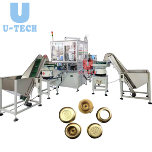 Máquina de inserción de punzonado de gel de sílice, mesa giratoria automática tipo 3 piezas, máquina de montaje de cubiertas cosméticas de plástico - Product Image 1