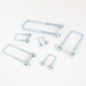 Pieza de suspensión de semirremolque personalizada de fábrica de China, perno en <span class=keywords><strong>U</strong></span> cuadrado con tuercas personalizables para pernos en <span class=keywords><strong>U</strong></span> de camión o remolque - Product Image 3