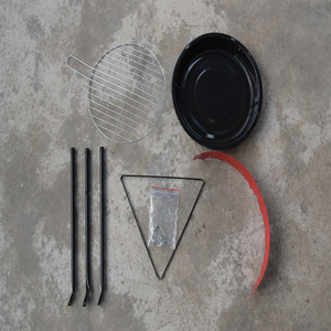 Ngoài trời nhỏ than BBQ nướng gỗ SINH KHỐI viên chip bếp di động dã ngoại nướng - Product Image 6