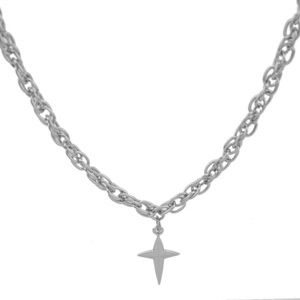 New Retro <b>Titanium</b> Steel Starlight Shaped Pendant Necklace Simple Niche Design Hiphop Style Unisex's Necklaces Fashion Jewelry - Product Image 6