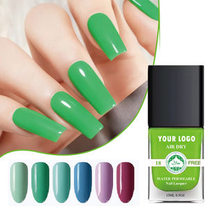 Halal Milieuvriendelijk Sneldrogend Lucht Droog Afpellen 15Ml Langdurige Niet-Giftige Nagellak Op Waterbasis - Product Image 4