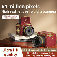 Cámara Digital Mini Retro Portátil con Diseño Retro para Grabación de Video, Adecuada para Adolescentes y Niños