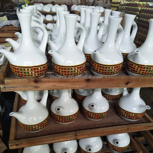 Cafetera Tradicional Etíope de Cerámica con Diseño Saba a Precio Económico - Product Image 1