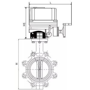 Vannes manuelles en fonte QT450 à bille DNOVA WBV1616E-2W-Fb-H 16 bars, à brides filetées (Lugs filetés) WBV1616E-2W-Fb-H - Product Image 4