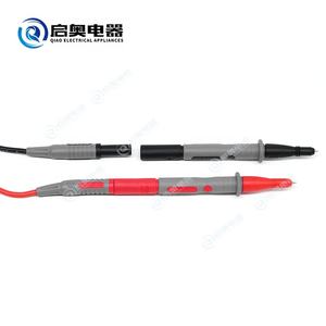 مسابير اختبار مقياس متعدد غير مدمر للإبر من QIAO مع 4 مقابس بولي كلوريد الفينيل عازلة ولون نحاسي/أحمر/أسود - Product Image 5