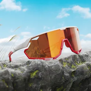 माउंटेन बाइक चश्मा दौड़ने के लिए नए उच्च गुणवत्ता वाले UV400 विंडप्रूफ पीसी आउटडोर स्पोर्ट साइकिल साइकिलिंग धूप का चश्मा