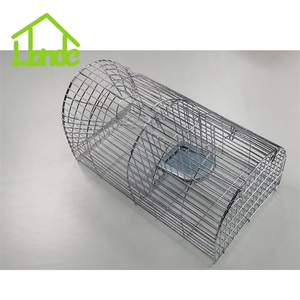 Trampa reutilizable para roedores, trampa <span class=keywords><strong>de</strong></span> metal galvanizado para atrapar y liberar <span class=keywords><strong>ratones</strong></span>, trampa para conejos, mapaches - Product Image 3