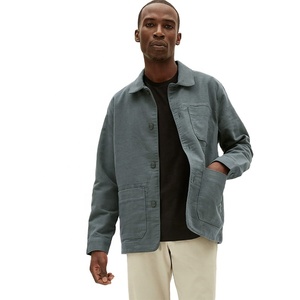 Veste de corvée Cargo personnalisée avec poches pour homme, en flanelle, usine chinoise - Product Image 1