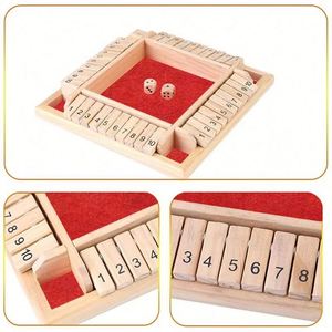Juego de Mesa de Madera Educativo y Ecológico para Entretenimiento Familiar, 4 Jugadores, Shut Box, Portátil, para Interacción entre Padres e Hijos - Product Image 4
