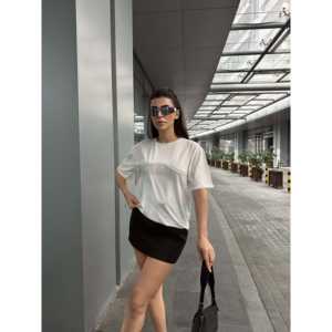 เสื้อยืดลายโซ่ ผ้าฝ้ายเจอร์ซีย์ 100% ระบายอากาศได้ดี แขนเสื้อปกติ สำหรับผู้หญิง - Product Image 1