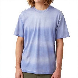 New Arrival Regular Fit Men's Heavyweight Cotton Streetwear T-Shirt Quick Dry Acid Wash T Shirt For Men - Product Image 5