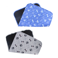 Tampons lavables et réutilisables pour pipi de chiot, tapis d'entraînement antidérapants pour animaux de compagnie, tapis imperméable pour chien, chat et lapin avec motif solide, vente en gros